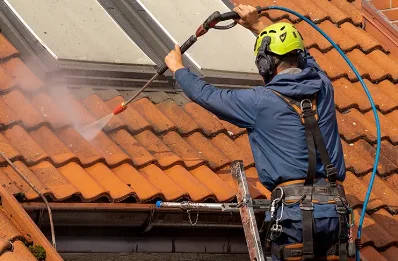 Démoussage et hydrofuge de toiture à Roost-Warendin